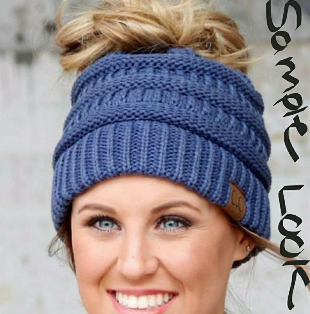 Cc bun beanie